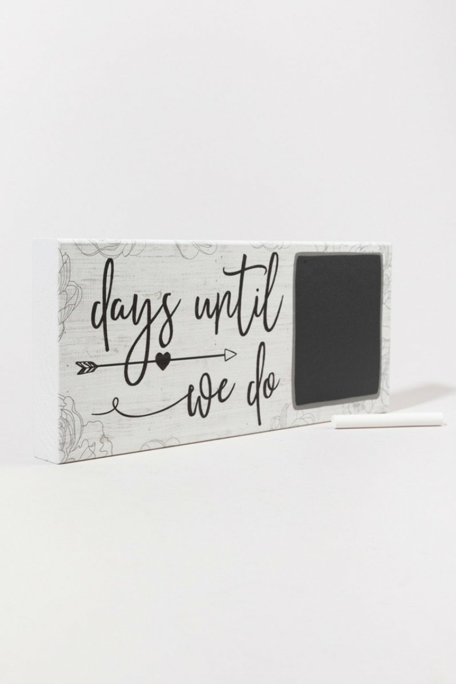 Francesca's Days Until We Do Box Sign White Home Decor