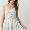 Francesca's Emma Floral Dress Ivory Dresses