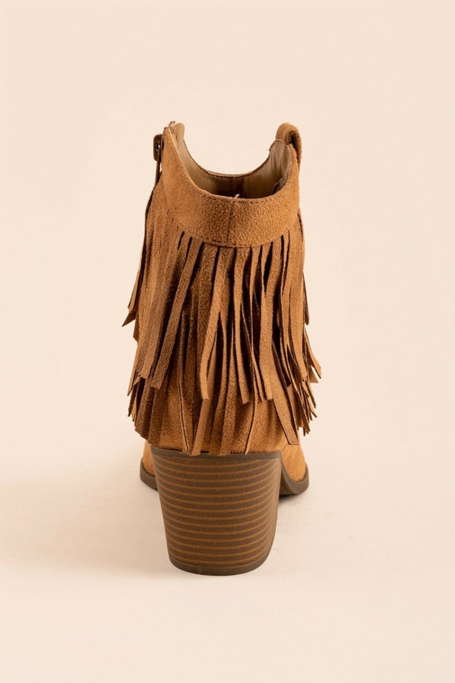 Francesca's Indigo Rd Axwell Fringe Booties Boots