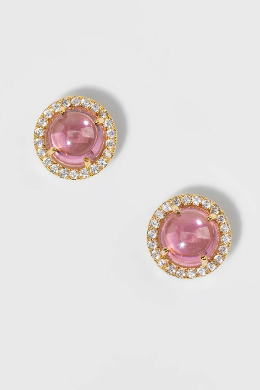 Francesca's Willow Glass Ball Earrings Pink Earrings