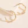 Francesca's Eliana Wavy Basic Hoop Earrings Gold Earrings