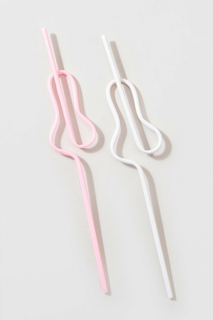 Francesca's Xo, Fetti Pastel Penis Twist Straws Multi Drinkware