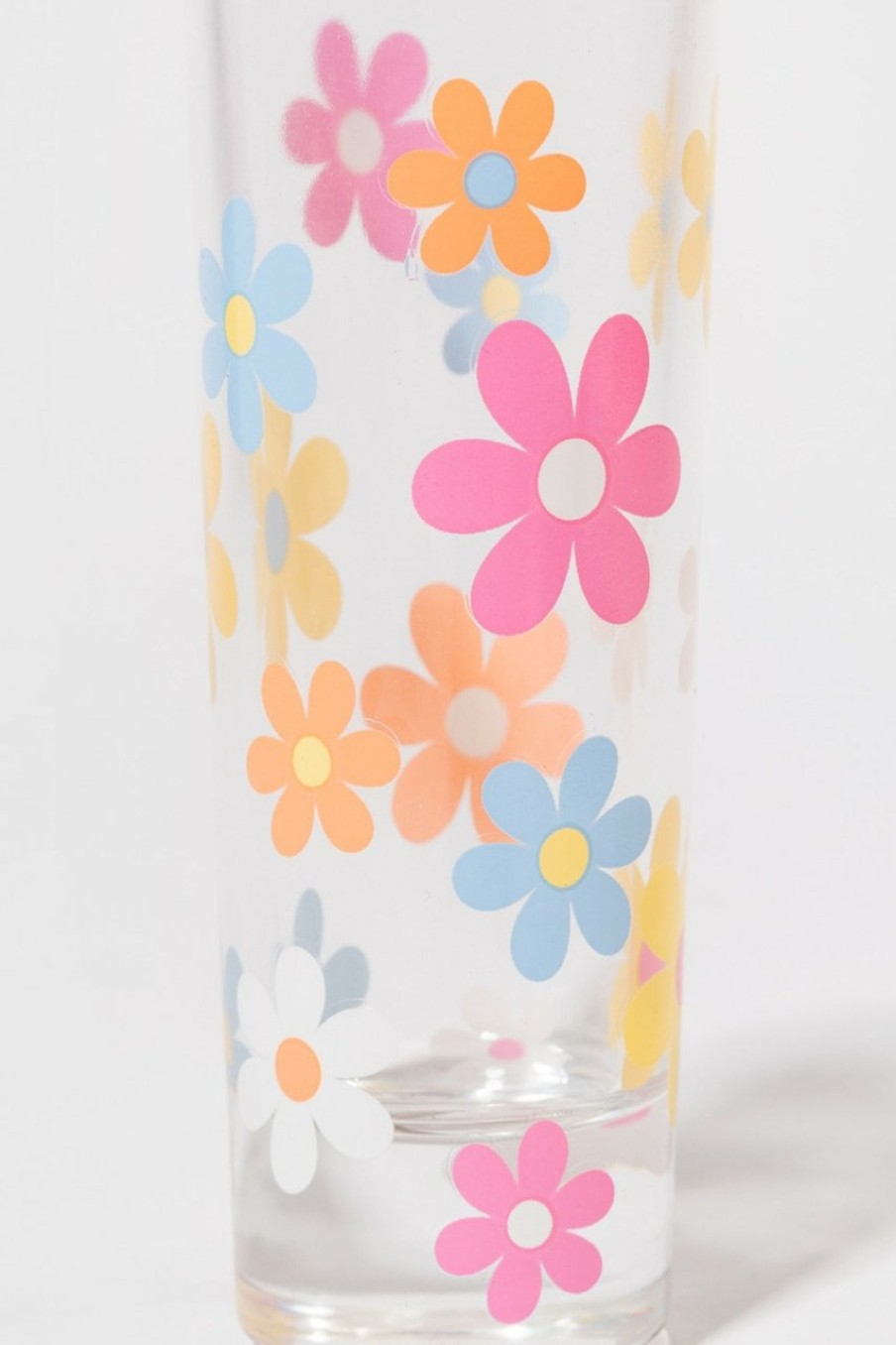 Francesca's Daisy Floral Tall Shot Glass Multi Drinkware