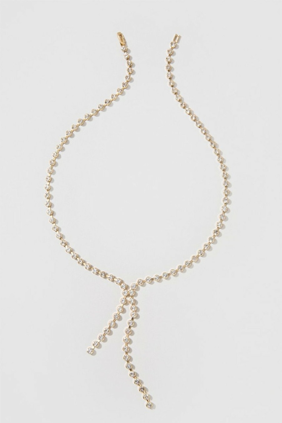 Francesca's Meghan Cup Chain Y Necklace Crystal Necklaces