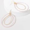 Francesca's Sheila Tonal Beaded Teardrop Earrings Pale Pink Earrings