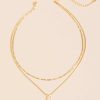 Francesca's Kate Snake Chain Layered Necklace Gold Necklaces