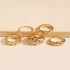 Francesca's Abigail Croissant Ring Set Gold Rings