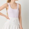 Francesca's Kristine Eyelet Mini Skirt White Skirts