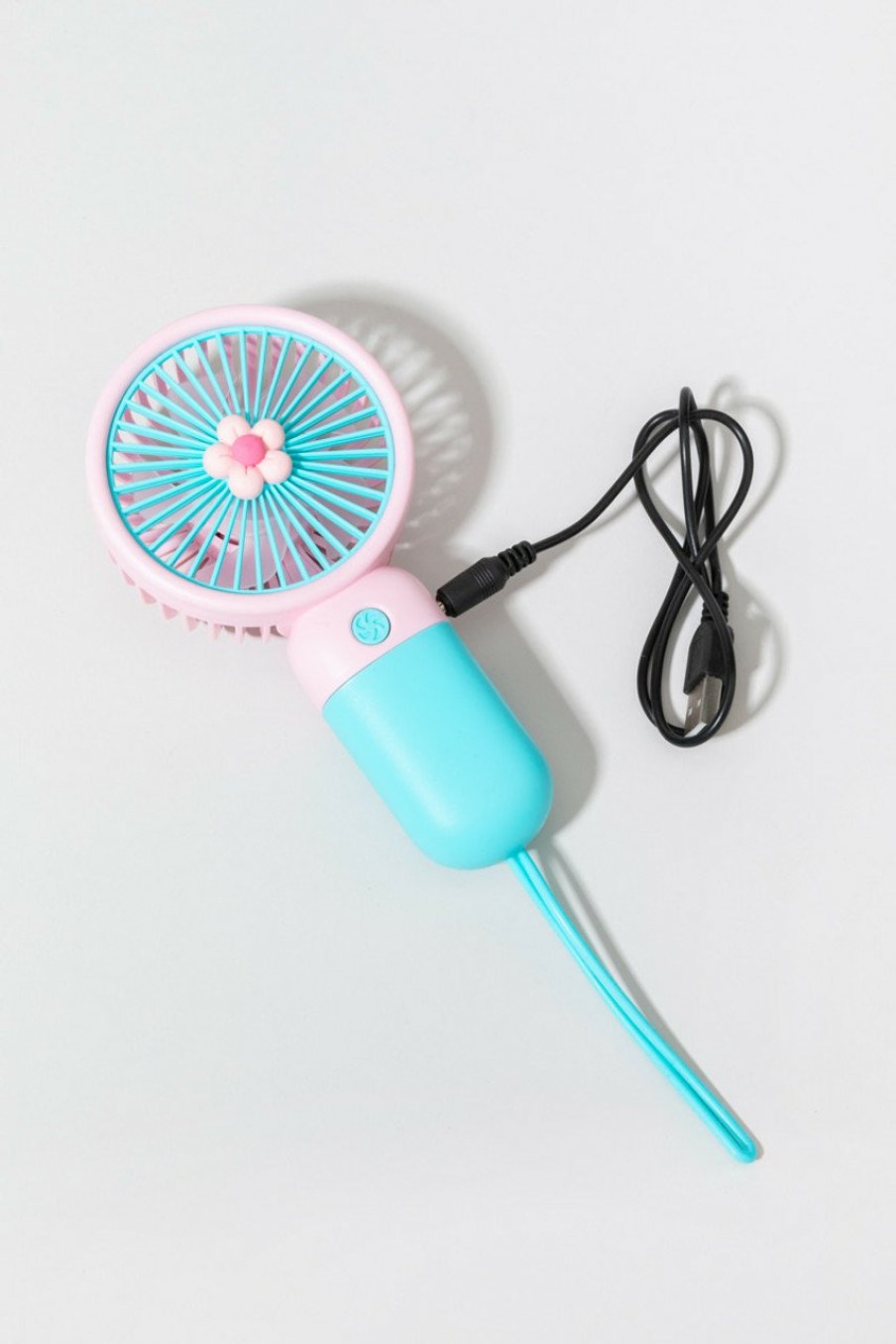 Francesca's Debbie Wireless Handheld Fan Pink Tech