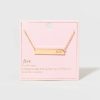 Francesca's Ridley Love Engraved Necklace Gold Necklaces