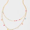 Francesca's Alyson Shaky Bead Necklace Multi Necklaces