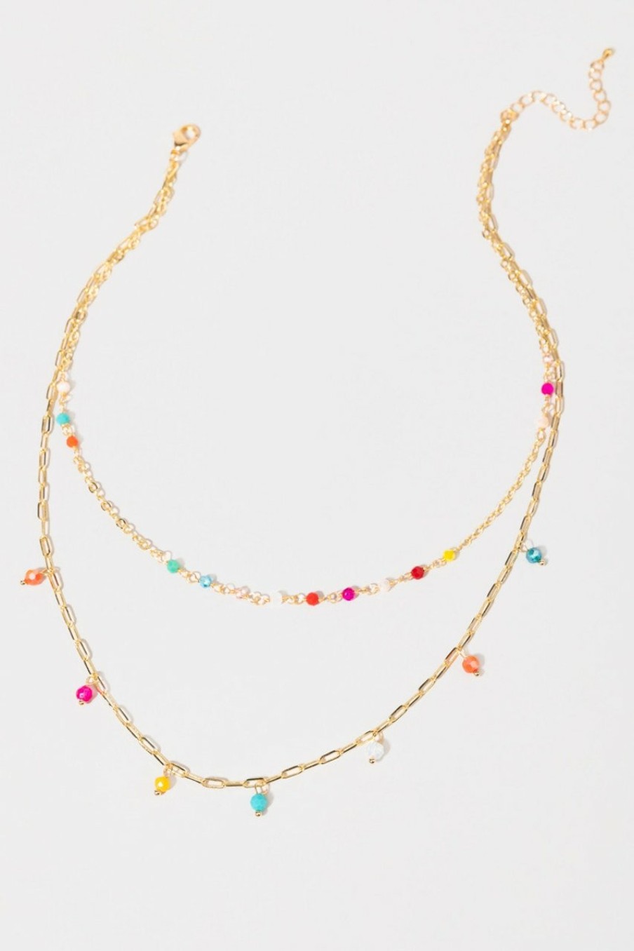 Francesca's Alyson Shaky Bead Necklace Multi Necklaces