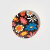 Francesca's Black Psyche Floral Compact Mirror Multi Beauty & Wellness