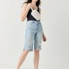 Francesca's Joy Bermuda Denim Shorts Lite Shorts