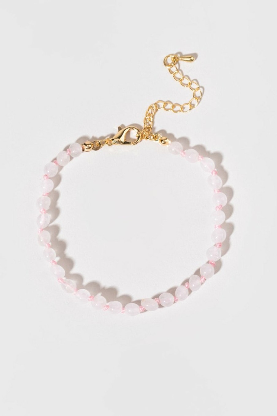 Francesca's Jacquelyn Threaded Quartz Ball Bracelet Clear Bracelets