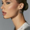 Francesca's Luxe Plated Floating Teardrop Earrings Silver Earrings