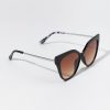 Francesca's Cindy Angular Cat Eye Sunglasses Black Sunglasses