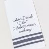 Francesca's When I Said I Do Tea Towel Multi Home Decor